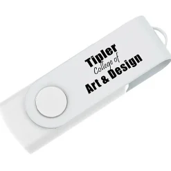 Swivel USB-C Drive - White - 8GB