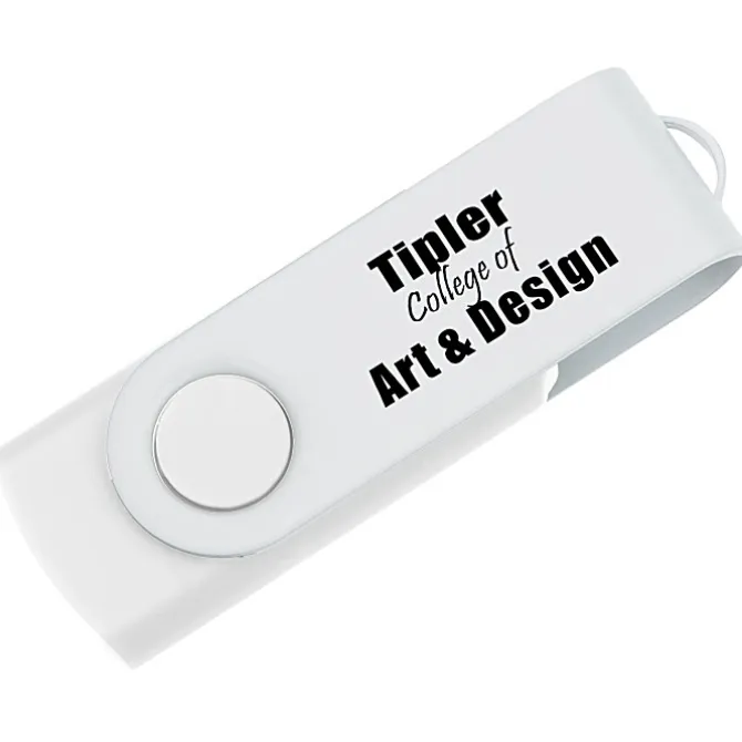 Swivel USB-C Drive - White - 8GB