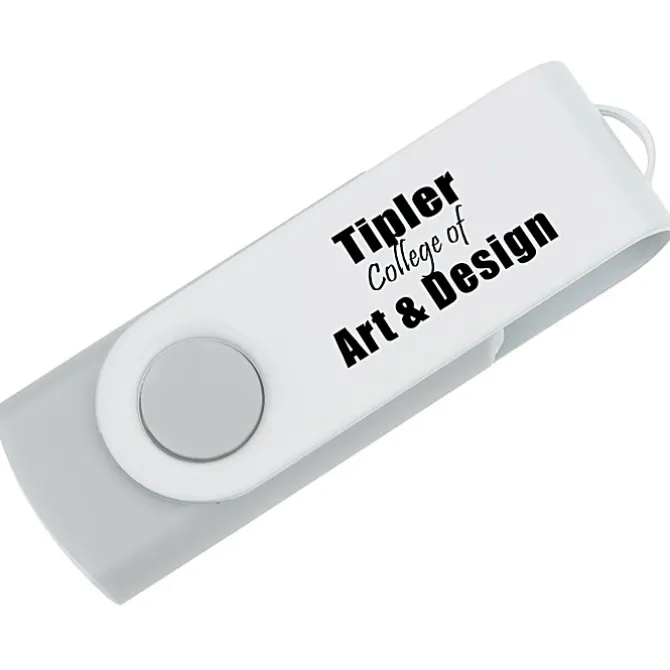 Swivel USB-C Drive - White - 8GB