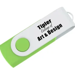 Swivel USB-C Drive - White - 8GB