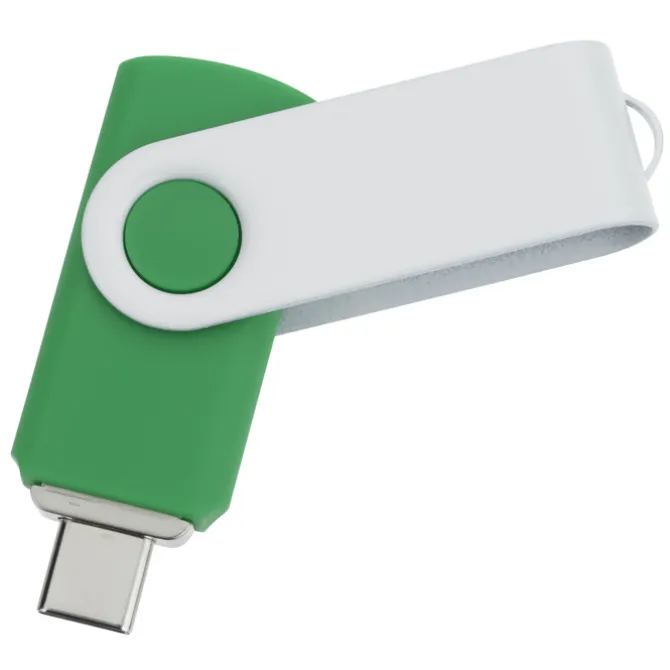 Swivel USB-C Drive - White - 8GB