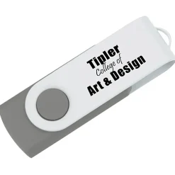 Swivel USB-C Drive - White - 8GB