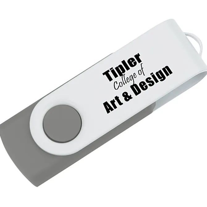 Swivel USB-C Drive - White - 8GB
