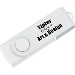 Swivel USB-C Drive - White - 8GB - 24 hr