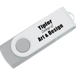 Swivel USB-C Drive - White - 8GB - 24 hr