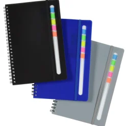 Sydney Spiral Notebook with Color Sticky Flags