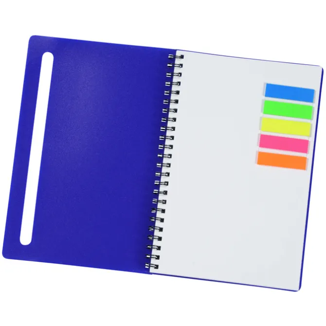 Sydney Spiral Notebook with Color Sticky Flags