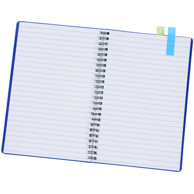 Sydney Spiral Notebook with Color Sticky Flags