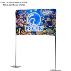 Tabletop Banner System with Back Wall - 6 feet