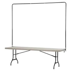 Tabletop Banner System with Tall Back Wall - 8 feet