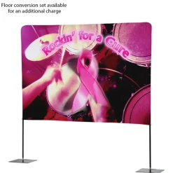Tabletop Banner System with Tall Back Wall - 8 feet