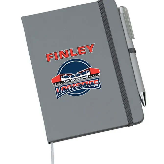 TaskRight Afton Notebook with Pen - Full Color