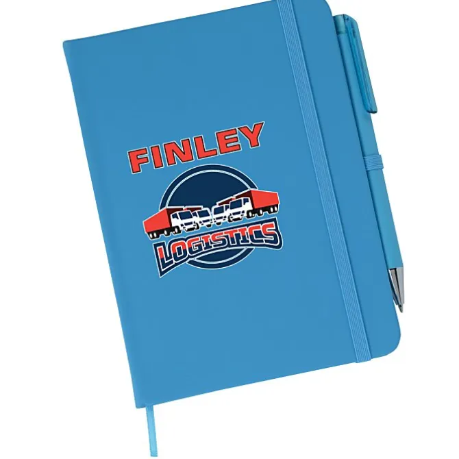 TaskRight Afton Notebook with Pen - Full Color