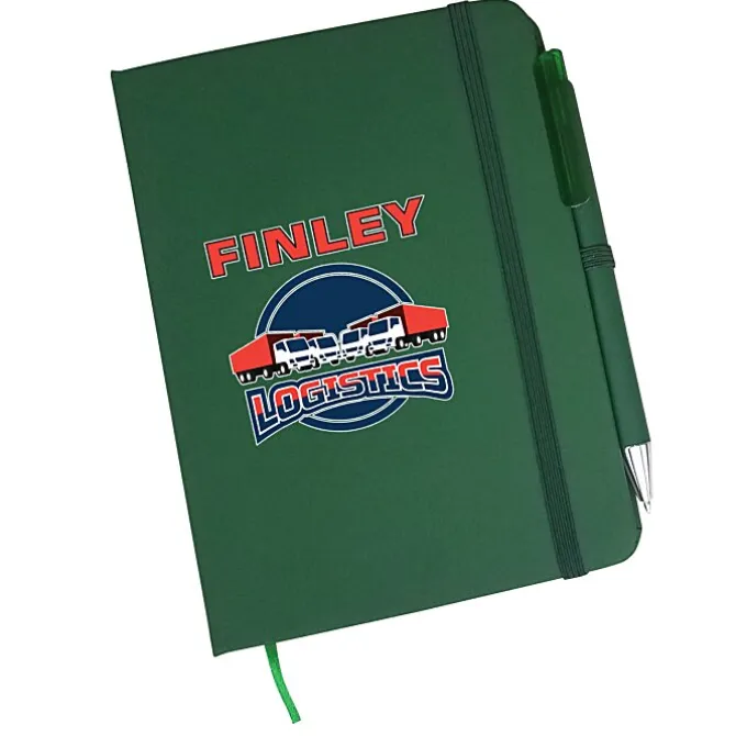 TaskRight Afton Notebook with Pen - Full Color