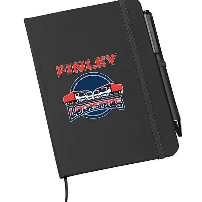 TaskRight Afton Notebook with Pen - Full Color