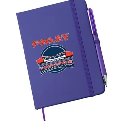 TaskRight Afton Notebook with Pen - Full Color