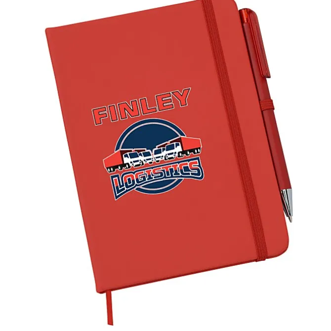TaskRight Afton Notebook with Pen - Full Color