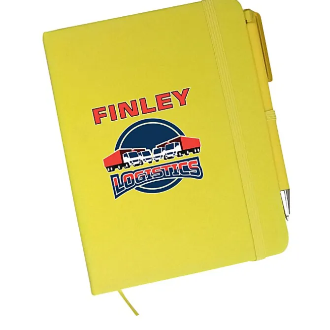 TaskRight Afton Notebook with Pen - Full Color