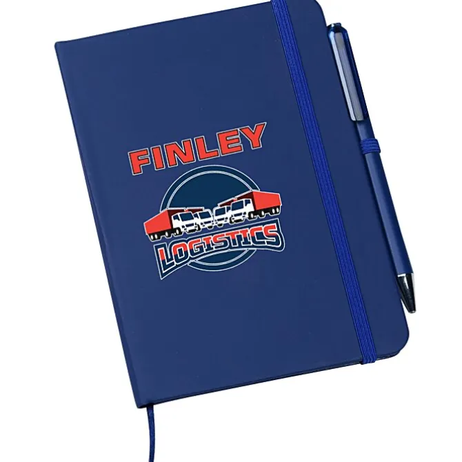 TaskRight Afton Notebook with Pen - Full Color