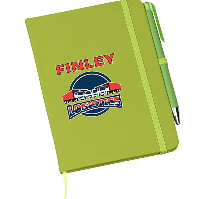 TaskRight Afton Notebook with Pen - Full Color