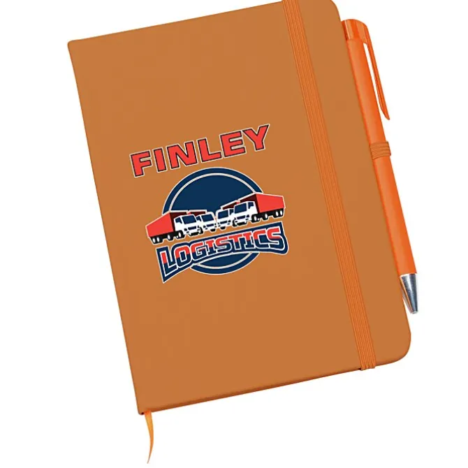 TaskRight Afton Notebook with Pen - Full Color