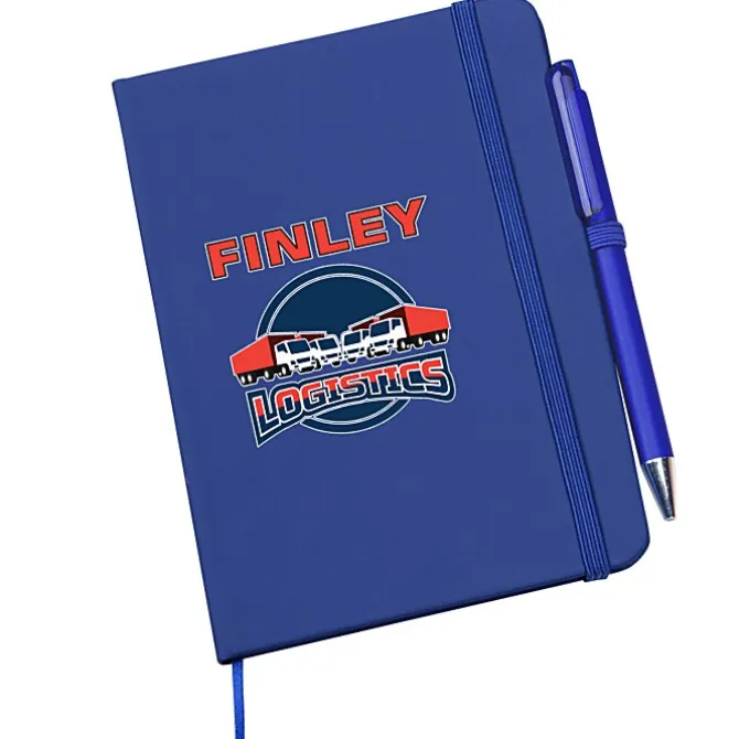 TaskRight Afton Notebook with Pen - Full Color