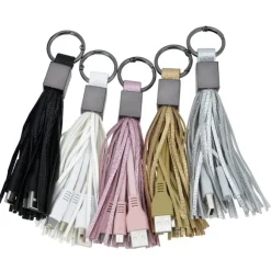 Tassel Charging Cable Keychain