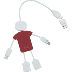 TechMate 2.0 Duo Charging Cable and USB Hub