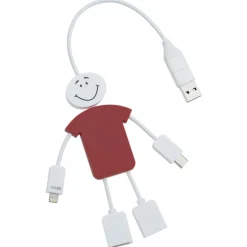 TechMate 2.0 Duo Charging Cable and USB Hub - 24 hr