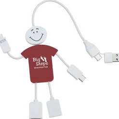 TechMate 2.0 Duo Charging Cable and USB Hub - 24 hr