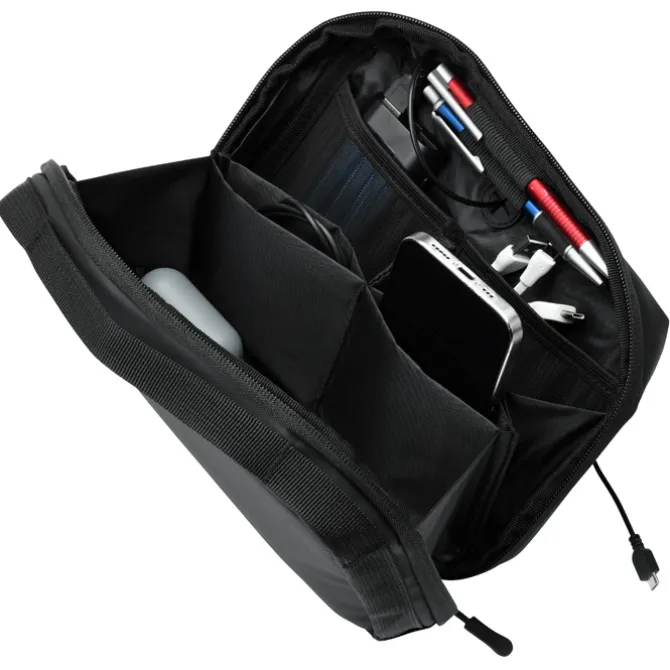 Tech Pouch with Easy Cord Access