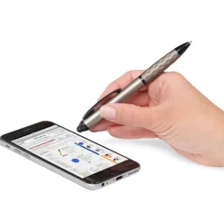 Tev Stylus Twist Pen - Metallic - Black