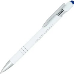 Textari Soft Touch Stylus Metal Pen - White - 24 hr