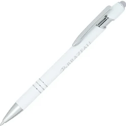 Textari Soft Touch Stylus Metal Pen - White - 24 hr