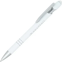 Textari Soft Touch Stylus Metal Pen - White - 24 hr