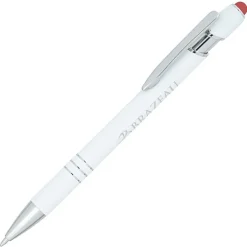 Textari Soft Touch Stylus Metal Pen - White - 24 hr