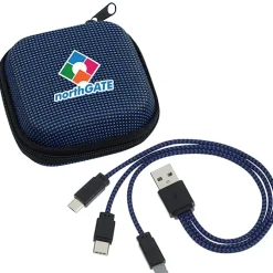 Textured 3-in-1 Charging Cable