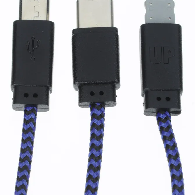 Textured 3-in-1 Charging Cable