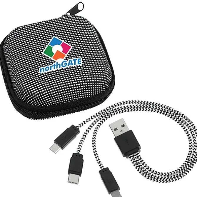 Textured 3-in-1 Charging Cable