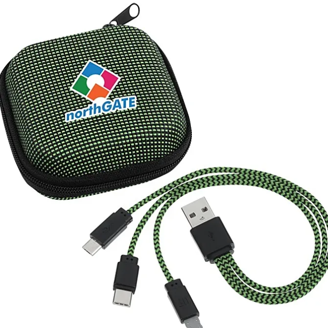 Textured 3-in-1 Charging Cable