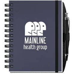 Textured Paperboard Journal with Pen- 7 inches x 5 inches - 100 sheet