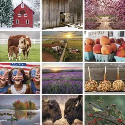 The Old Farmer's Almanac Calendar - Country - Spiral