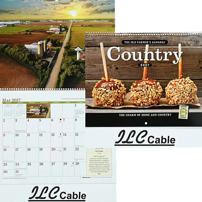 The Old Farmer's Almanac Calendar - Country - Spiral