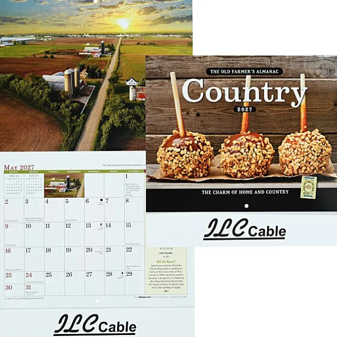 The Old Farmer's Almanac Calendar - Country - Stapled