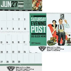 The Saturday Evening Post Big Block Memo Calendar