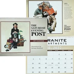 The Saturday Evening Post Large Wall Calendar