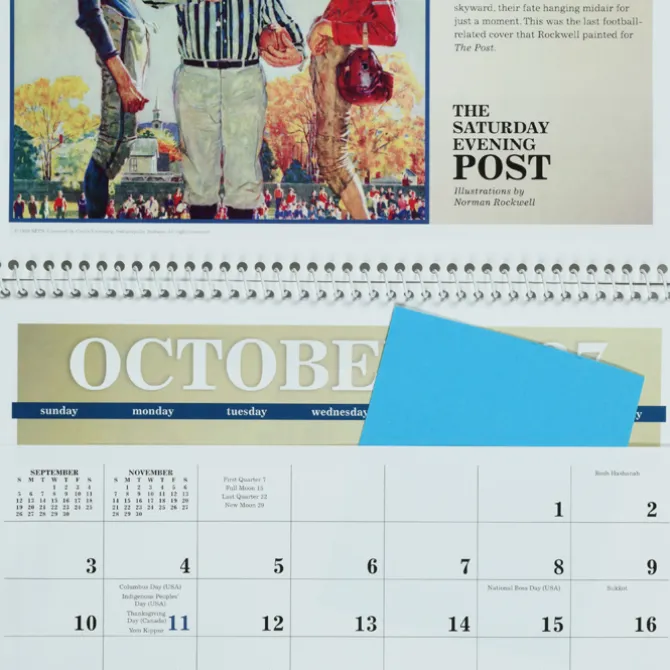 The Saturday Evening Post Norman Rockwell Pocket Calendar