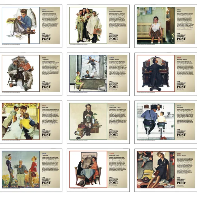 The Saturday Evening Post Norman Rockwell Pocket Calendar