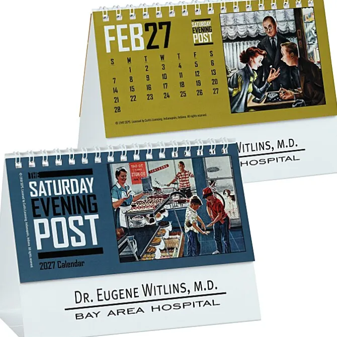 The Saturday Evening Post Tent-Style Desk Calendar