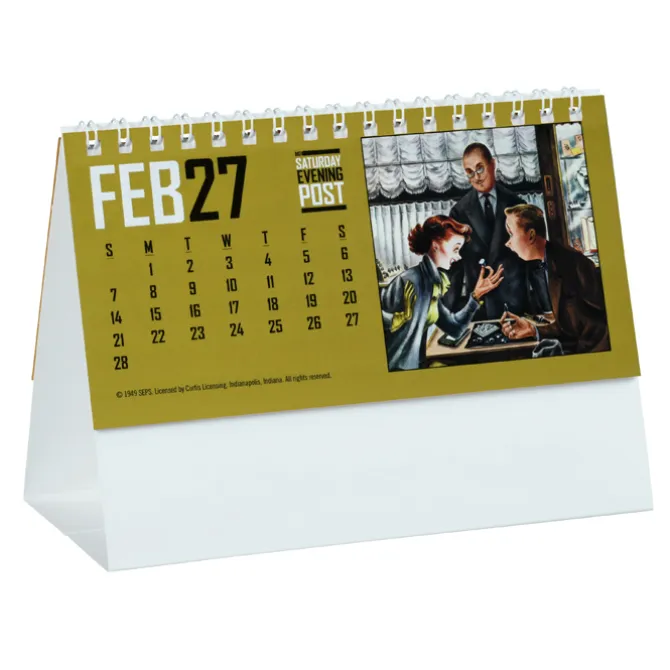 The Saturday Evening Post Tent-Style Desk Calendar